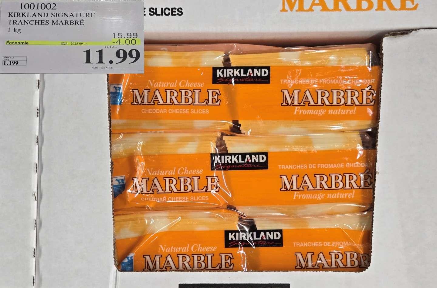 KIRKLAND SIGNATURE TRANCHES MARBRE  1 kg at Costco