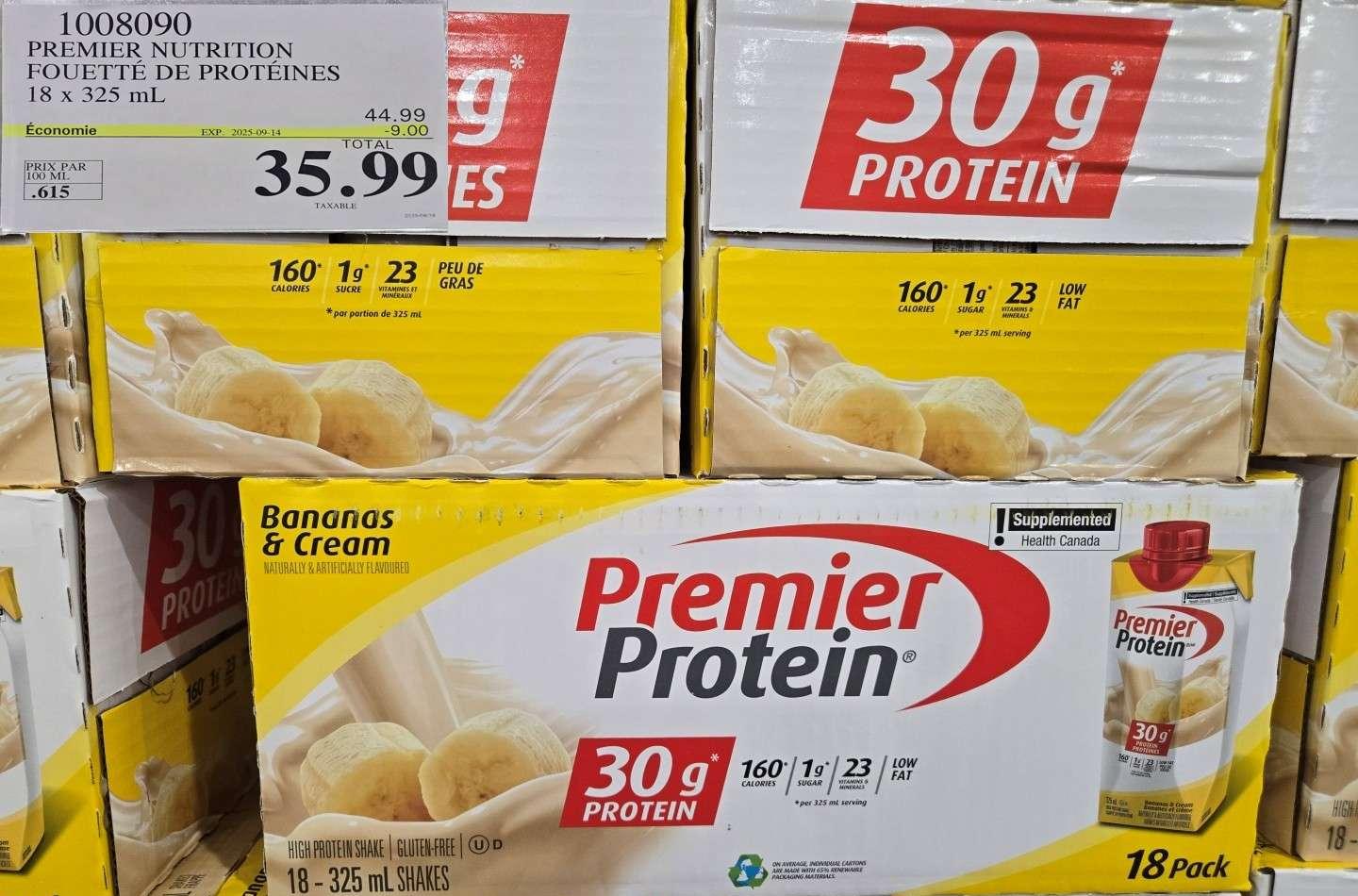 PREMIER NUTRITION FOUETTE DE PROTEINES 18 x 325 mL at Costco
