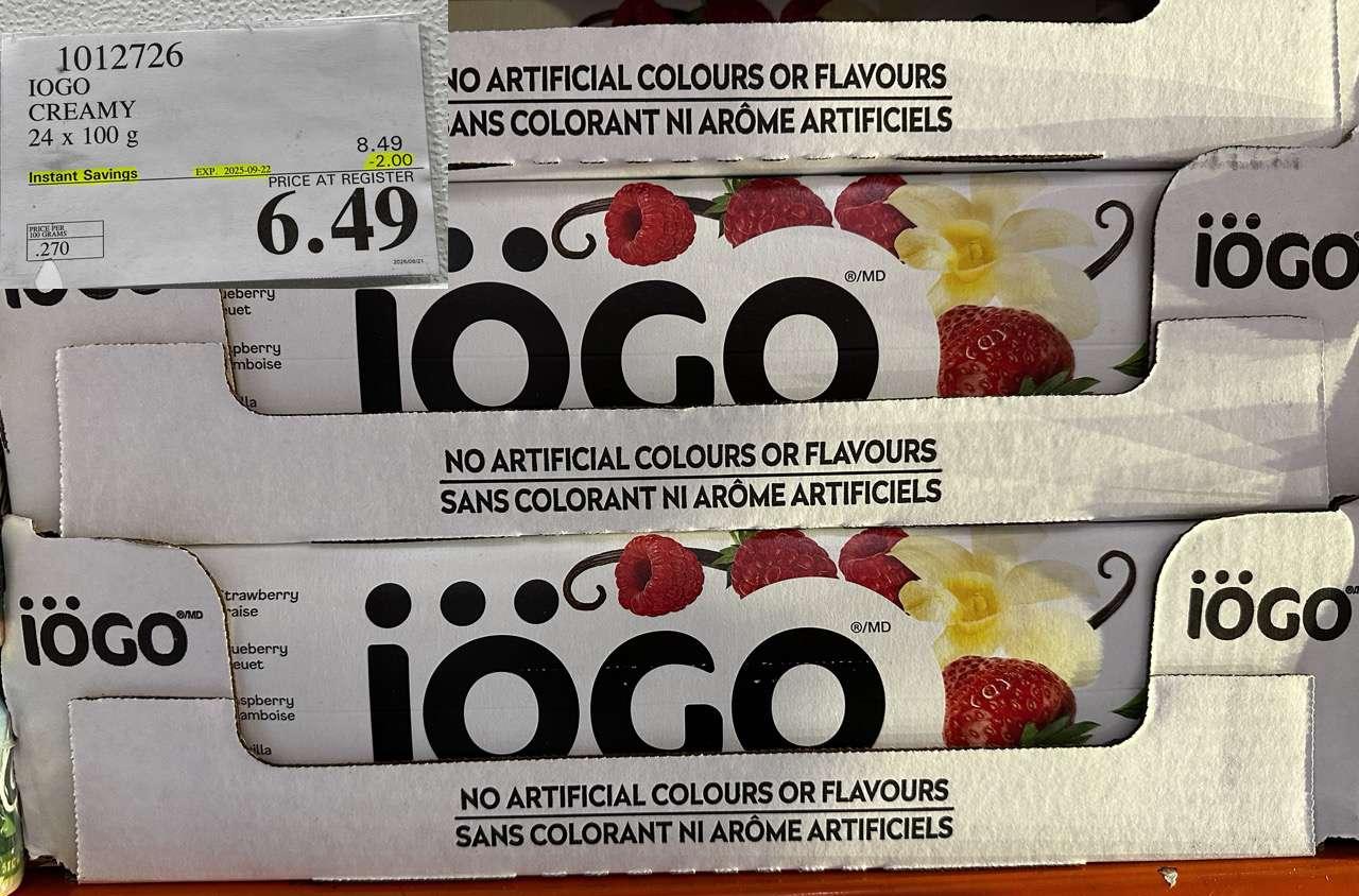 IOGO CREAMY 24 X 100G at Costco
