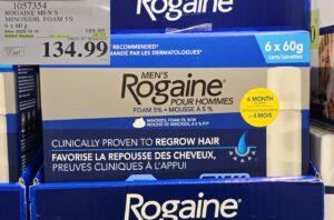 ROGAINE MEN'S MINOXIDIL FOAM 5% 6 X 60G - Costco Canada deal - Save $35.00 - Health and Beauty
