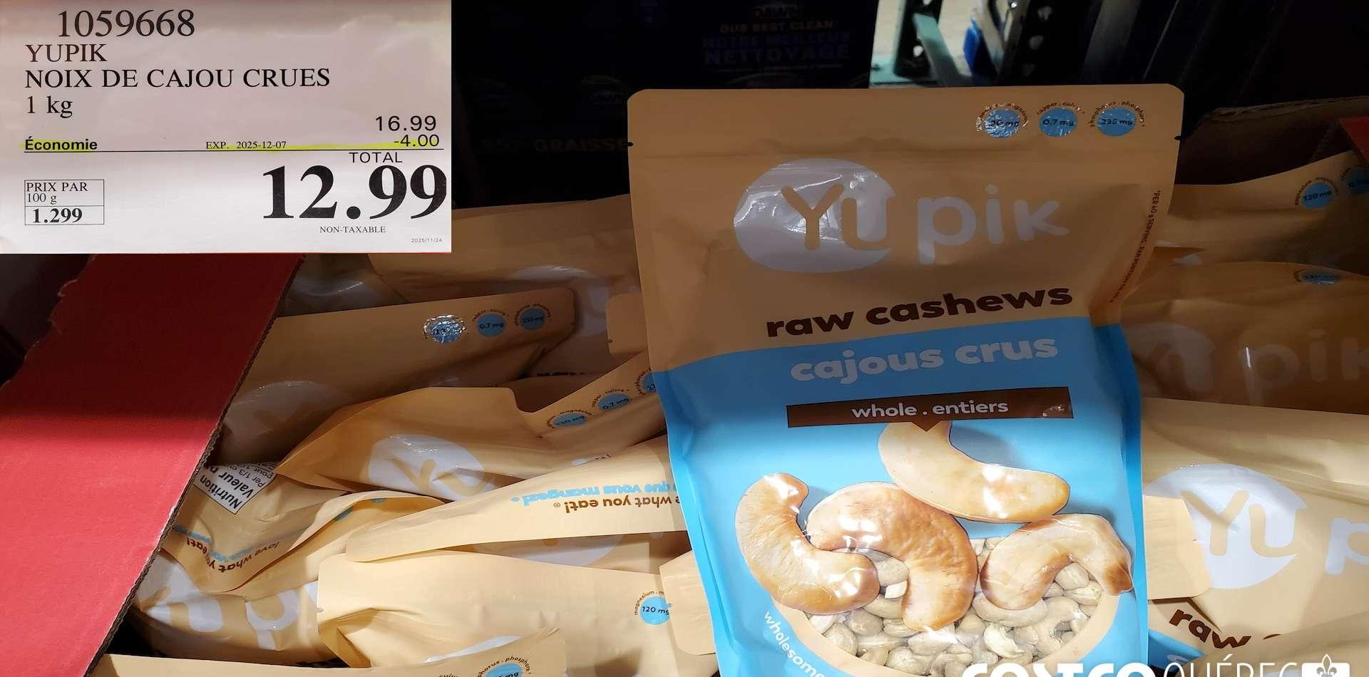 NOIX DE CAJOU CRUES 1 KG at Costco