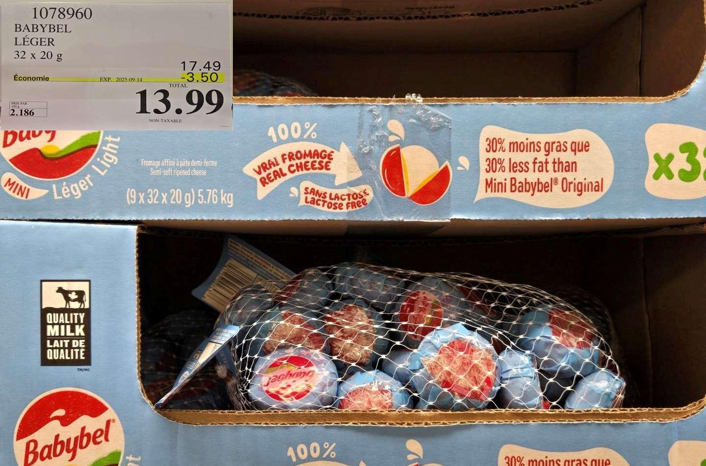 BABYBEL LEGER   32x 20 G at Costco