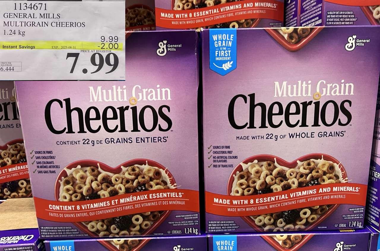 GENERAL MILLS MULTIGRAIN CHEERIOS 1.24 kg at Costco
