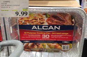 ALCAN ALL PURPOSE COOKING PAN pack of 30 at Costco
