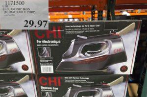 CHI ELECTRONIC IRON RETRACTABLE CORD at Costco