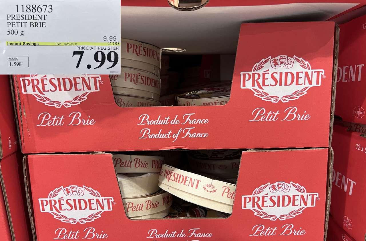 PRESIDENT PETIT BRIE 500 g at Costco
