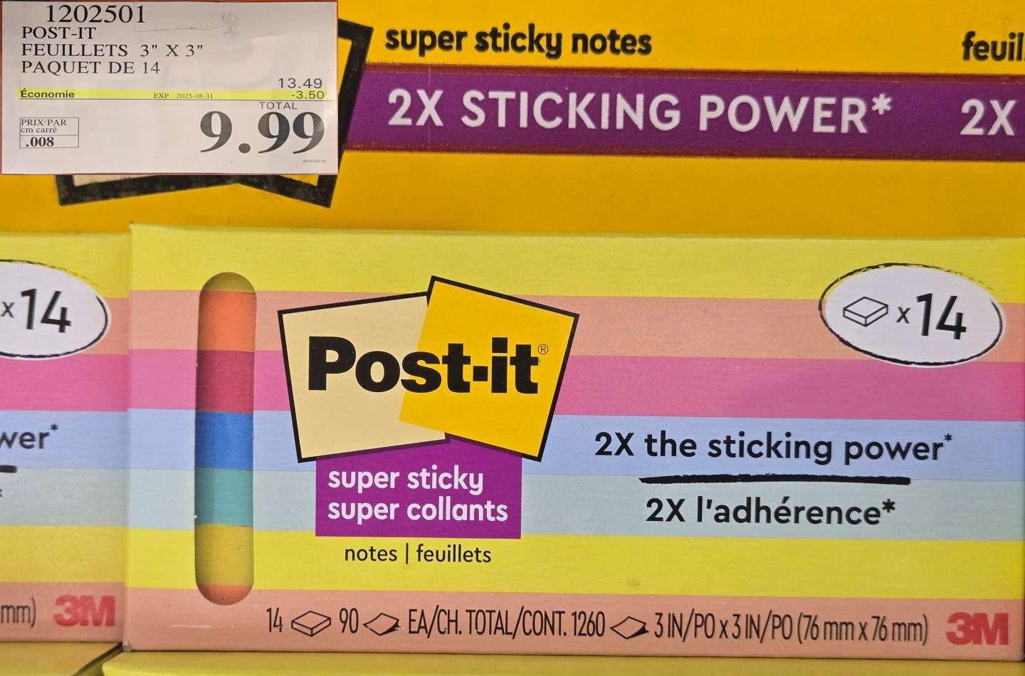 POST-IT   PAQUET DE14 at Costco