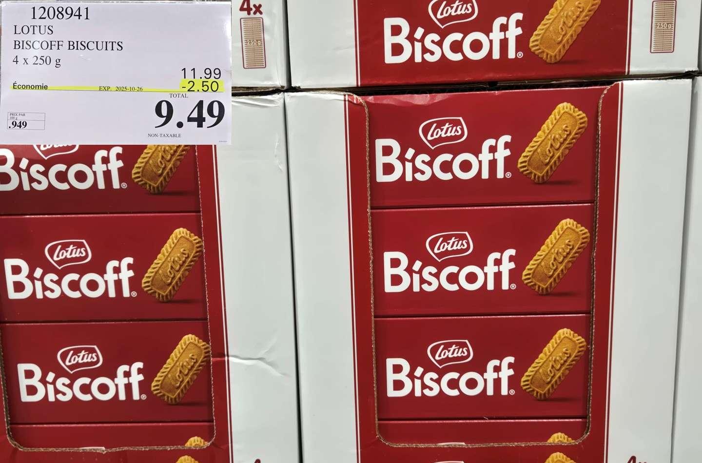 LOTUS BISCOFF BISCUITS 1 kg at Costco