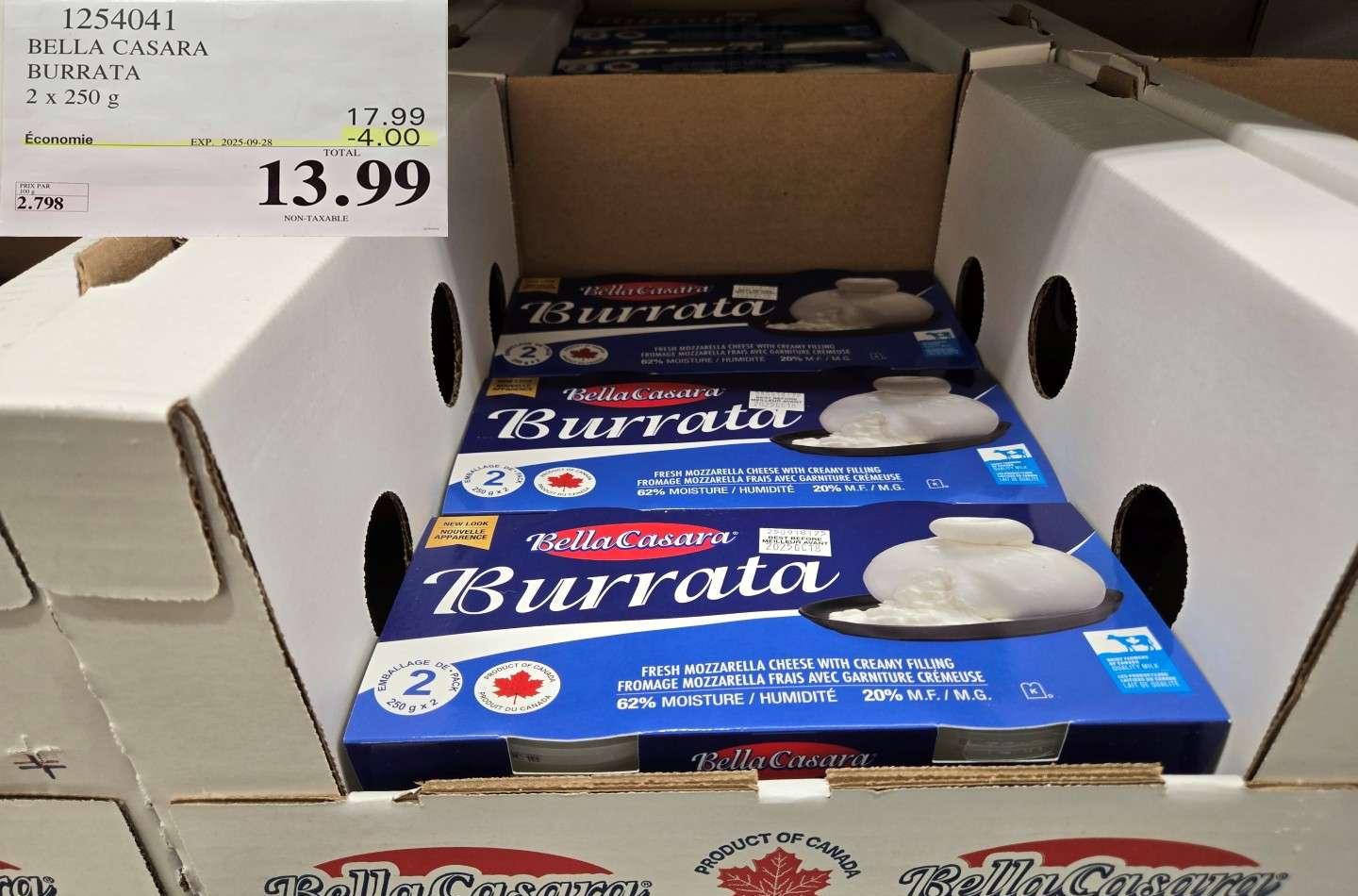 BELLA CASARA BURRATA 2 x 250 g at Costco