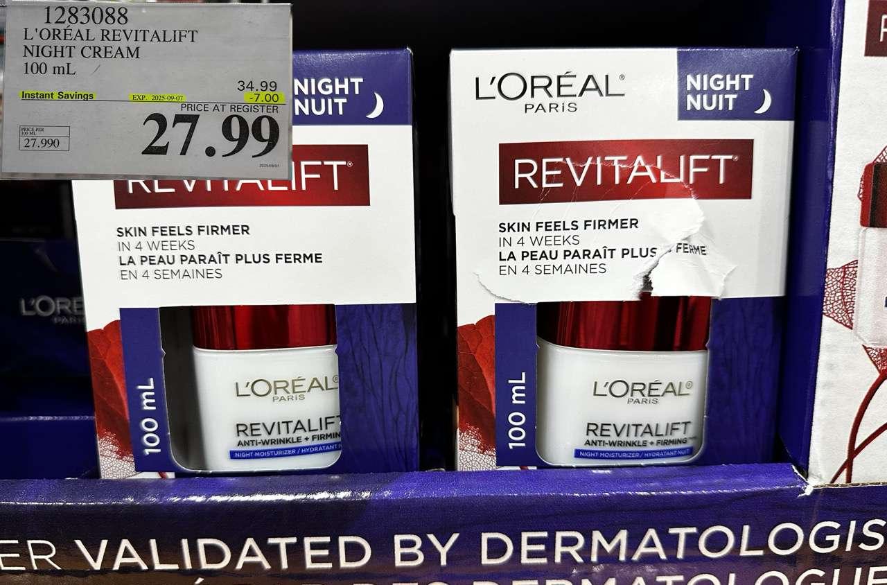 L'OREAL REVITALIFT NIGHT CREAM 100 mL at Costco