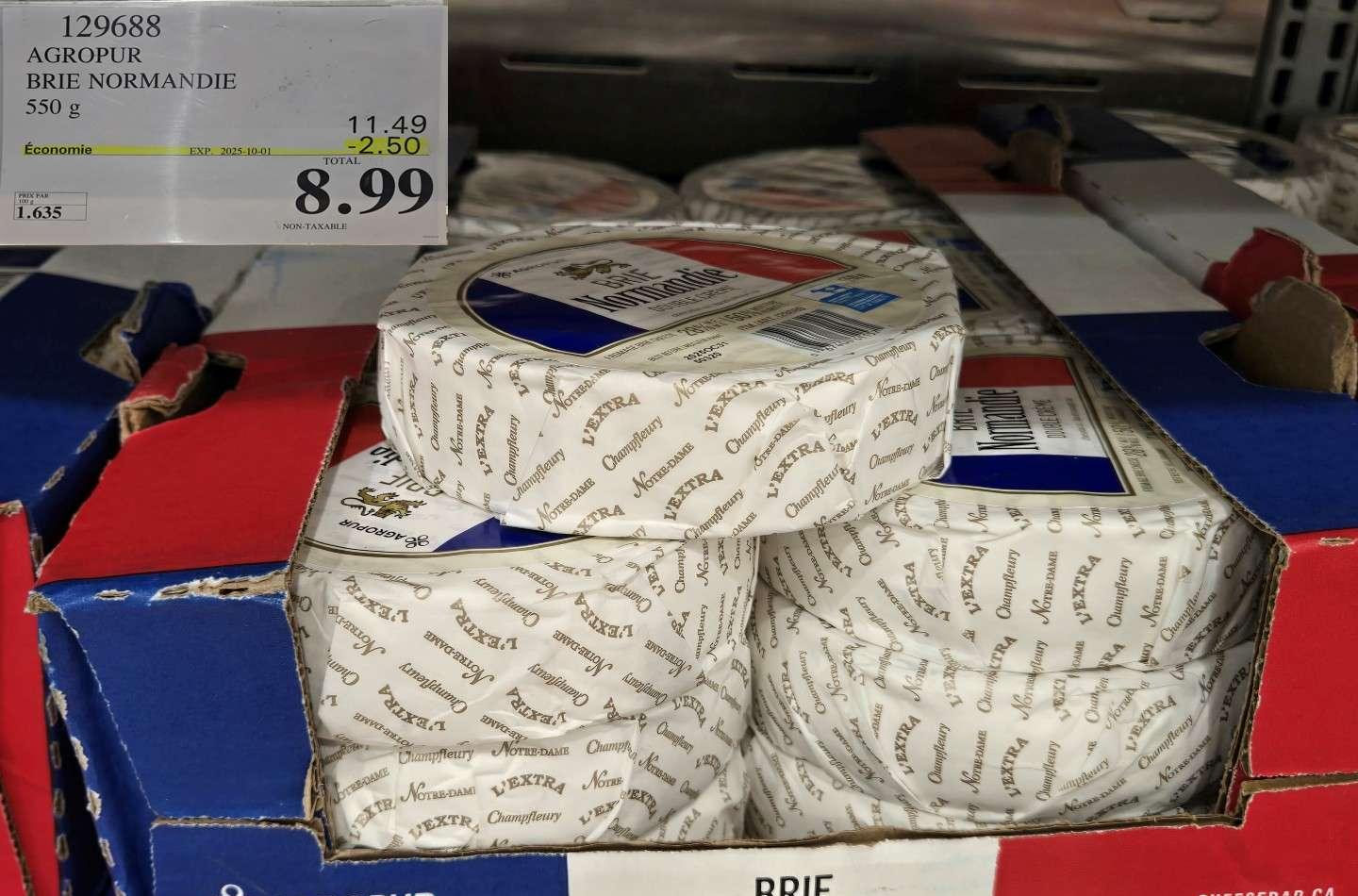BRIE NORMANDIE FROMAGE DOUBLE CREME 550 g at Costco