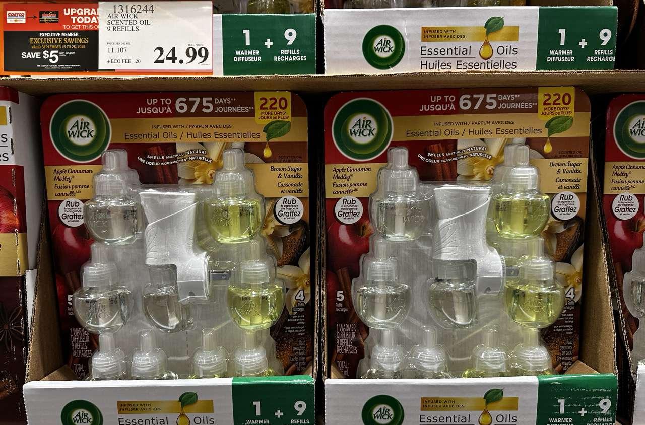 AIR WICK SCENTED OIL 9 REFILLS at Costco