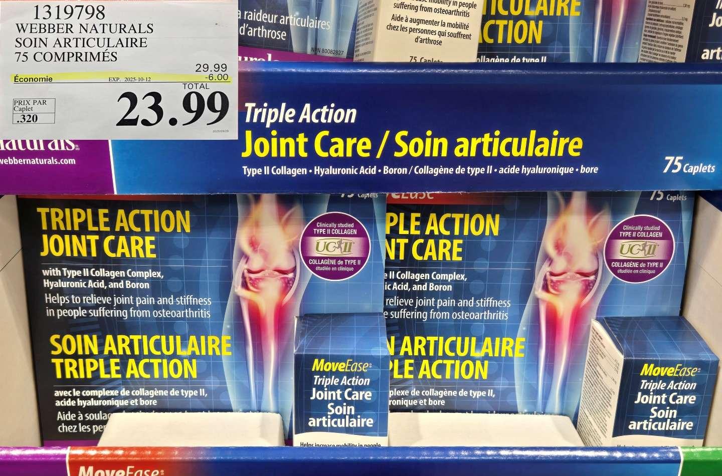 WEBBER NATURALS SOIN ARTICULAIRE  75 COMPRIMES at Costco