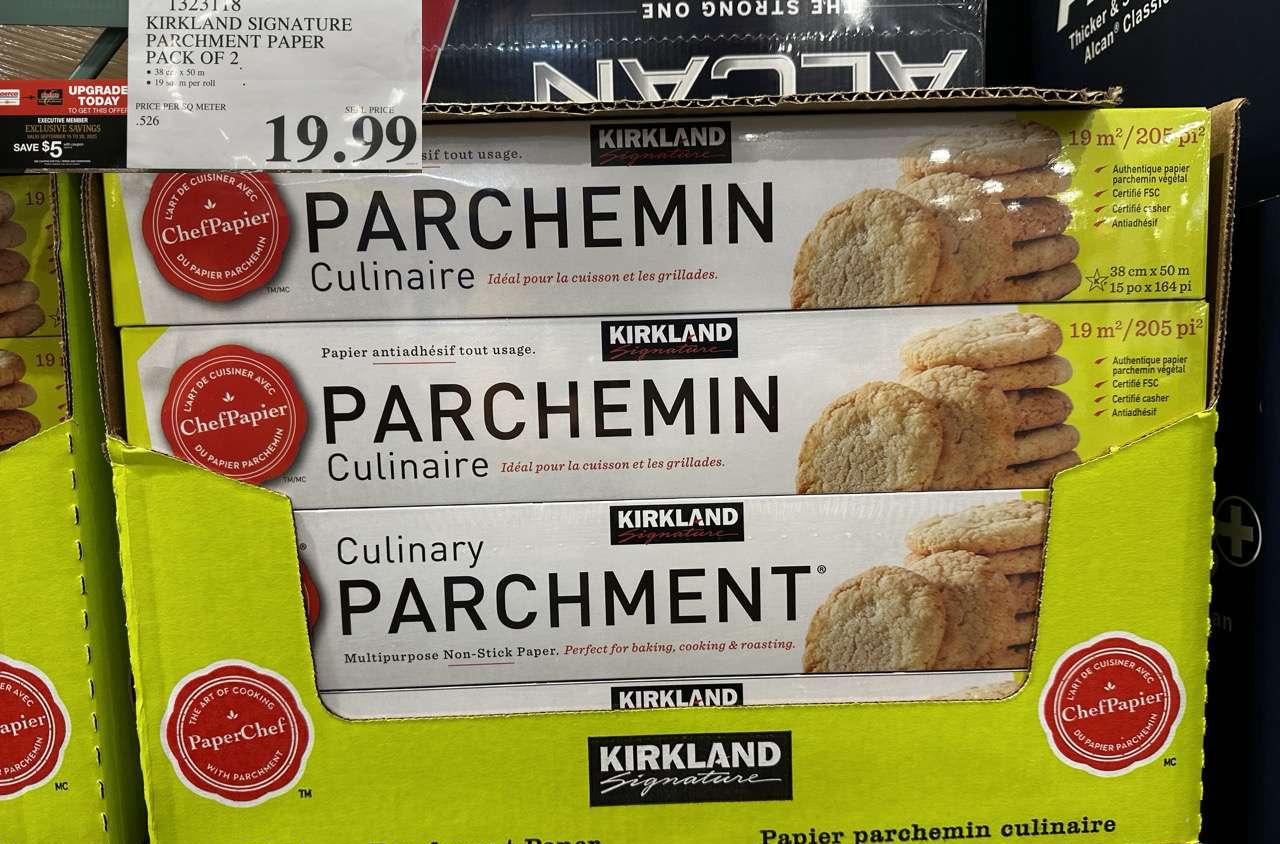 KIRKLAND SIGNATURE PARCHMENT PAPER PK OF 2 38cm X 50m at Costco