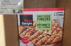 PIZZA DELIGHT GARLIC CHEESE FINGERS 2 x 528 g at Costco