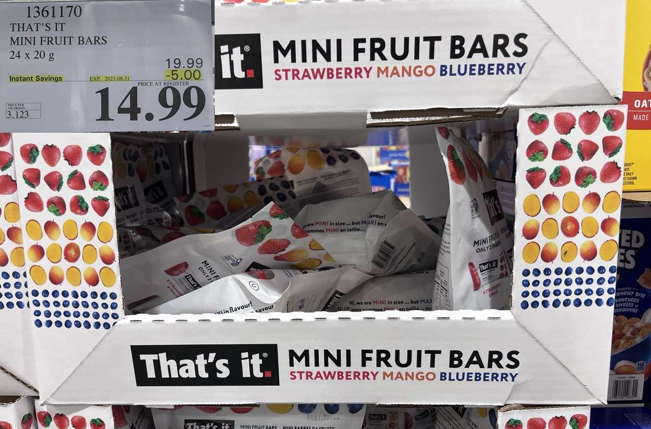 THAT'S IT MINI FRUIT BARS 24 x 20 g at Costco