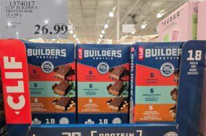 CLIF BAR BUILDER'S BAR VARIETY 18 x 68 g - Costco Canada deal - Save $5.50 - Food & Beverage