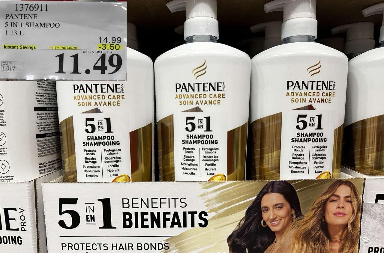PANTENE 5 IN 1 SHAMPOO 1.13L - Costco Canada deal - Save $3.50 - Health and Beauty