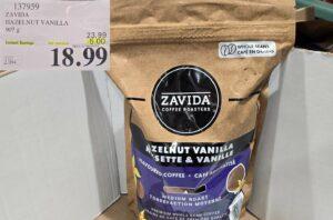 ZAVIDA HAZELNUT VANILLA BEANS 907 g at Costco