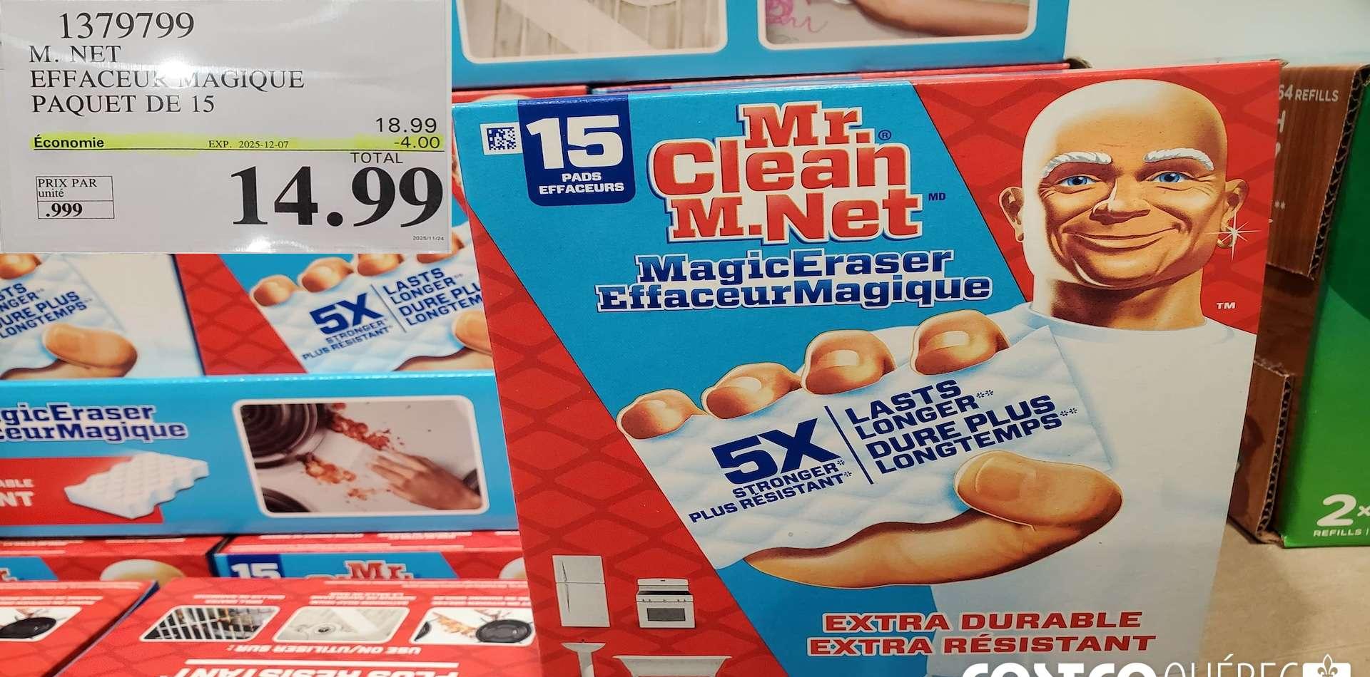 M. NET EFFACEUR MAGIQUE  PAQUET DE 15 at Costco