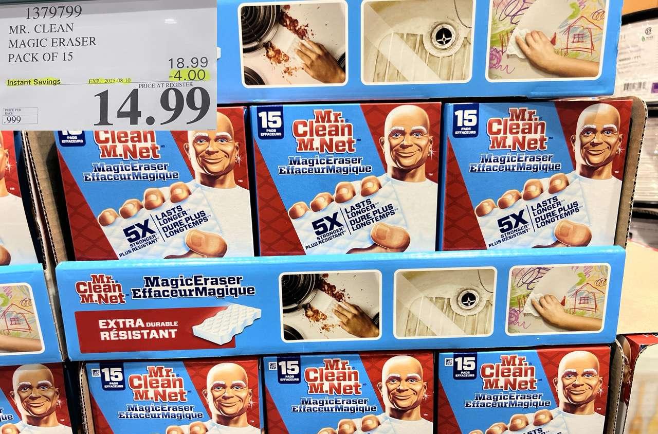 MR. CLEAN MAGIC ERASER VARIETY PACK PACK OF 15 at Costco