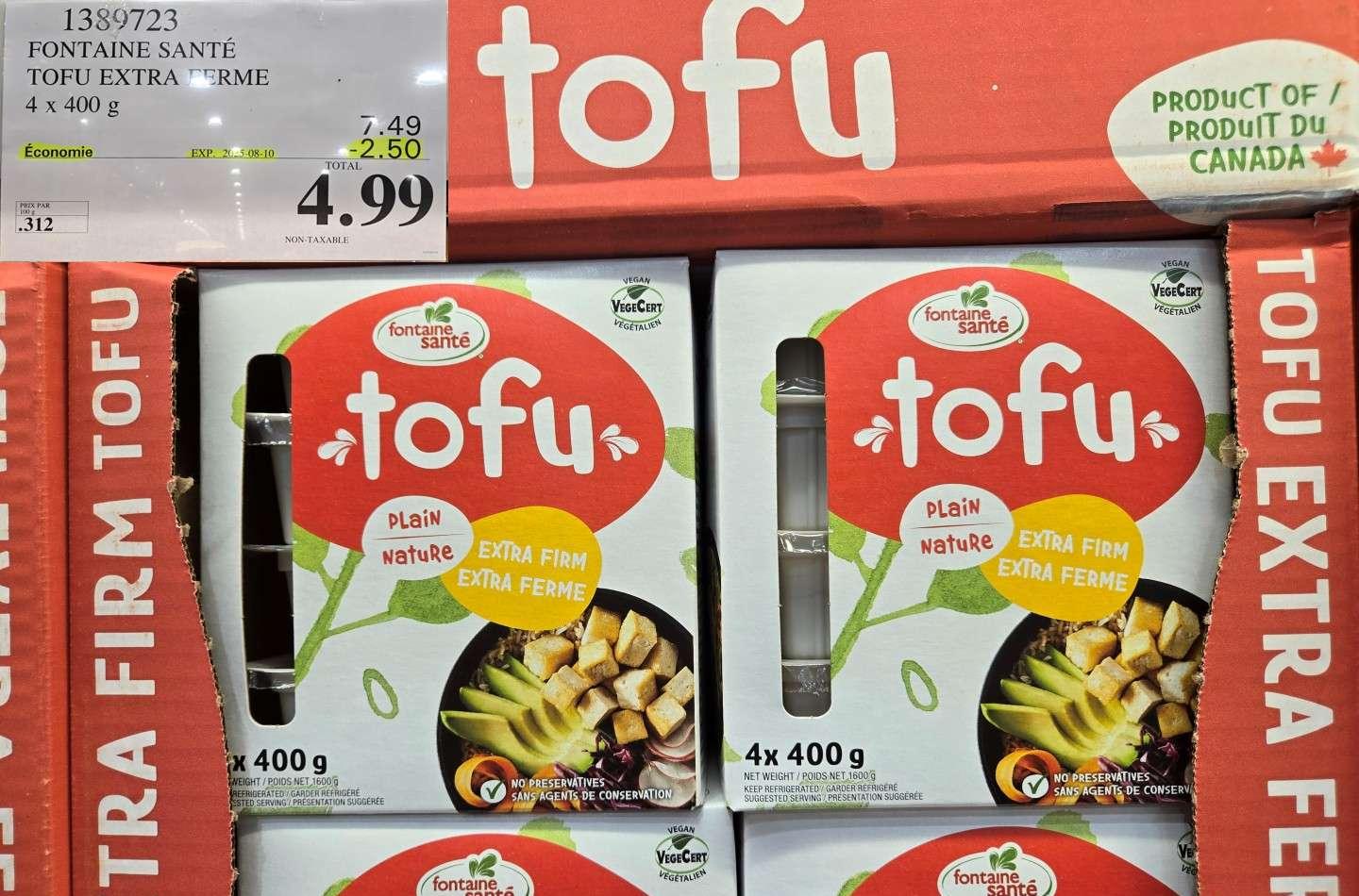 FONTAINE SANTE  TOFU EXTRA FERME   4 x 400 g at Costco