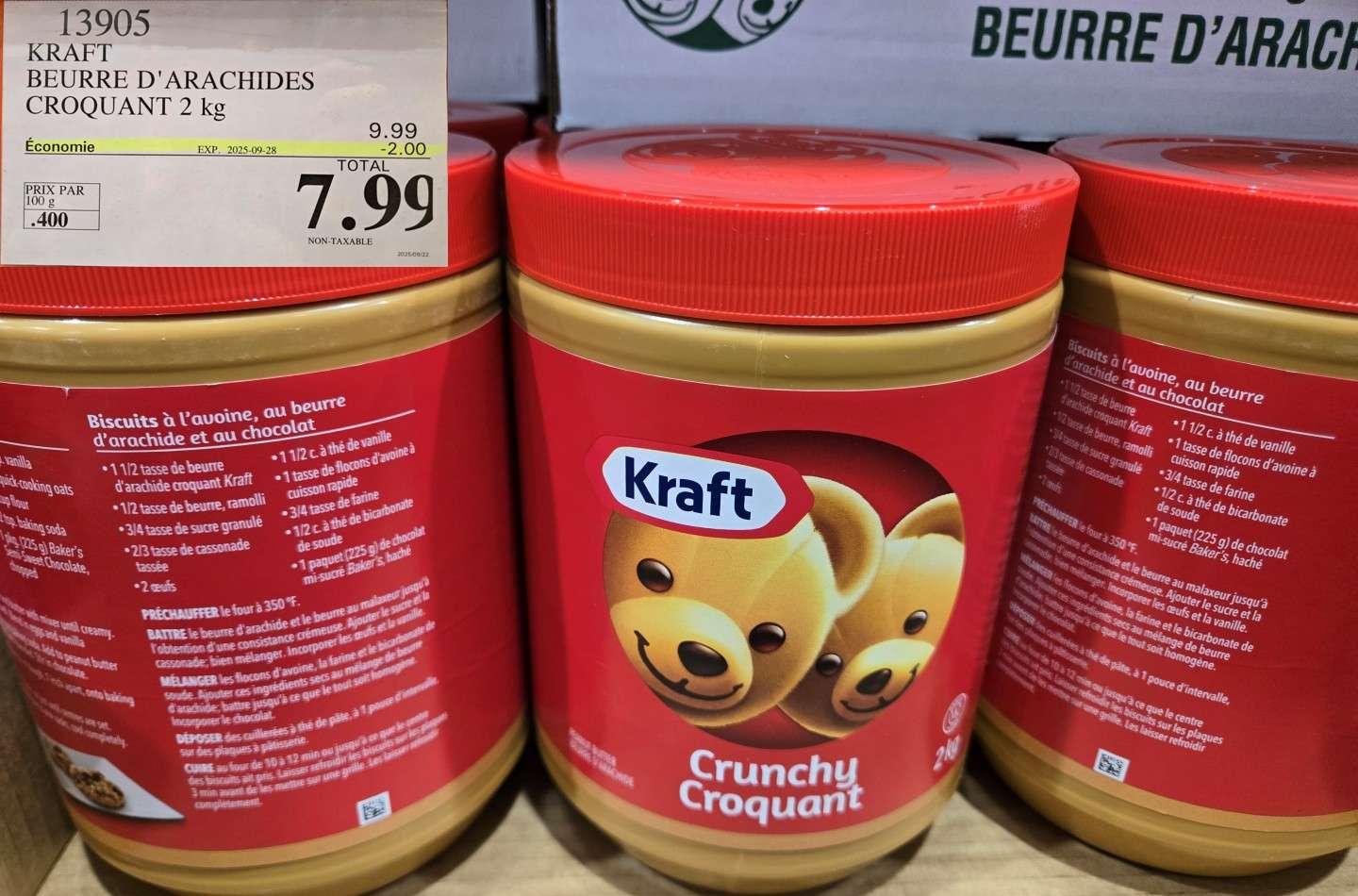 KRAFT BEURRE D'ARACHIDES CROQUANT 2 kG at Costco