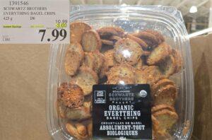 ORGANIC SCHWARTZ EVERYTHING BAGEL CHIPS 425G - Costco Canada deal - Save $3.00 - Food & Beverage