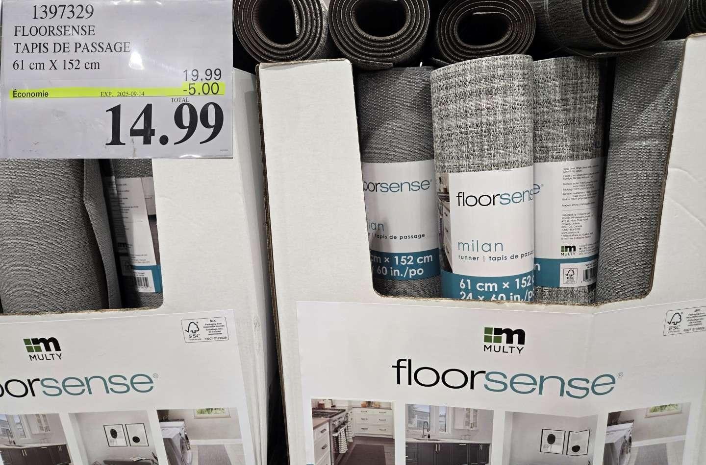 FLOORSENSE TAPIS DE PASSAGE  61 cm X 152 cm at Costco