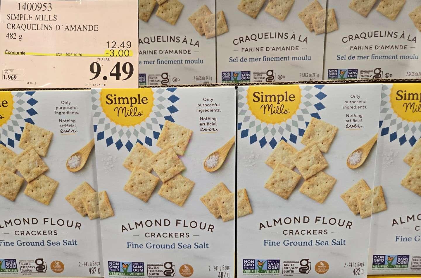 SIMPLE MILLS CRAQUELINS D' AMANDE 482 g at Costco