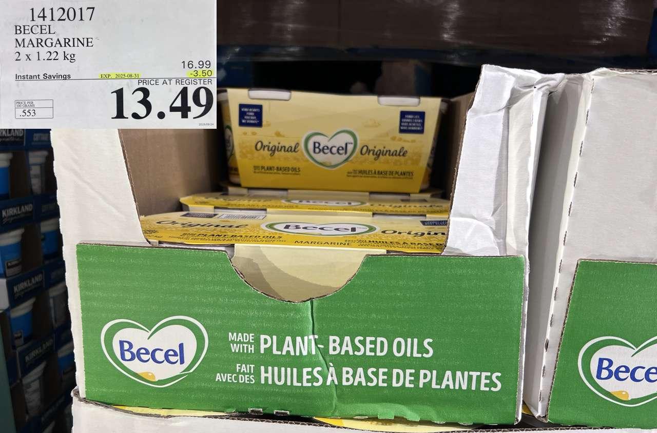 BECEL MARGARINE 2 x 1.22 kg at Costco