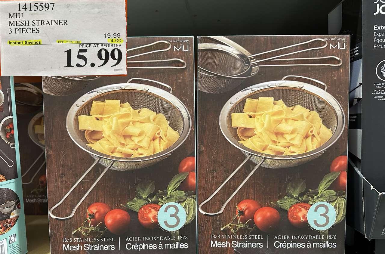 MIU MESH STRAINER 3 PIECES at Costco