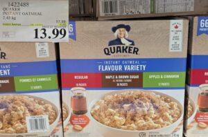 QUAKER INSTANT OATMEAL 66 COUNT at Costco
