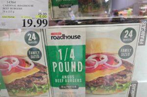CARDINAL ROADHOUSE BEEF BURGERS 24 X 113 G at Costco