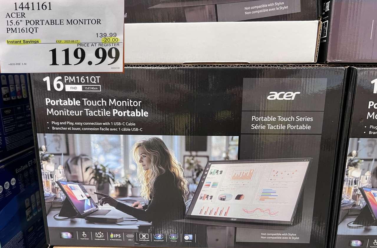 ACER 15.6" PORTABLE MONITOR PM161QT at Costco