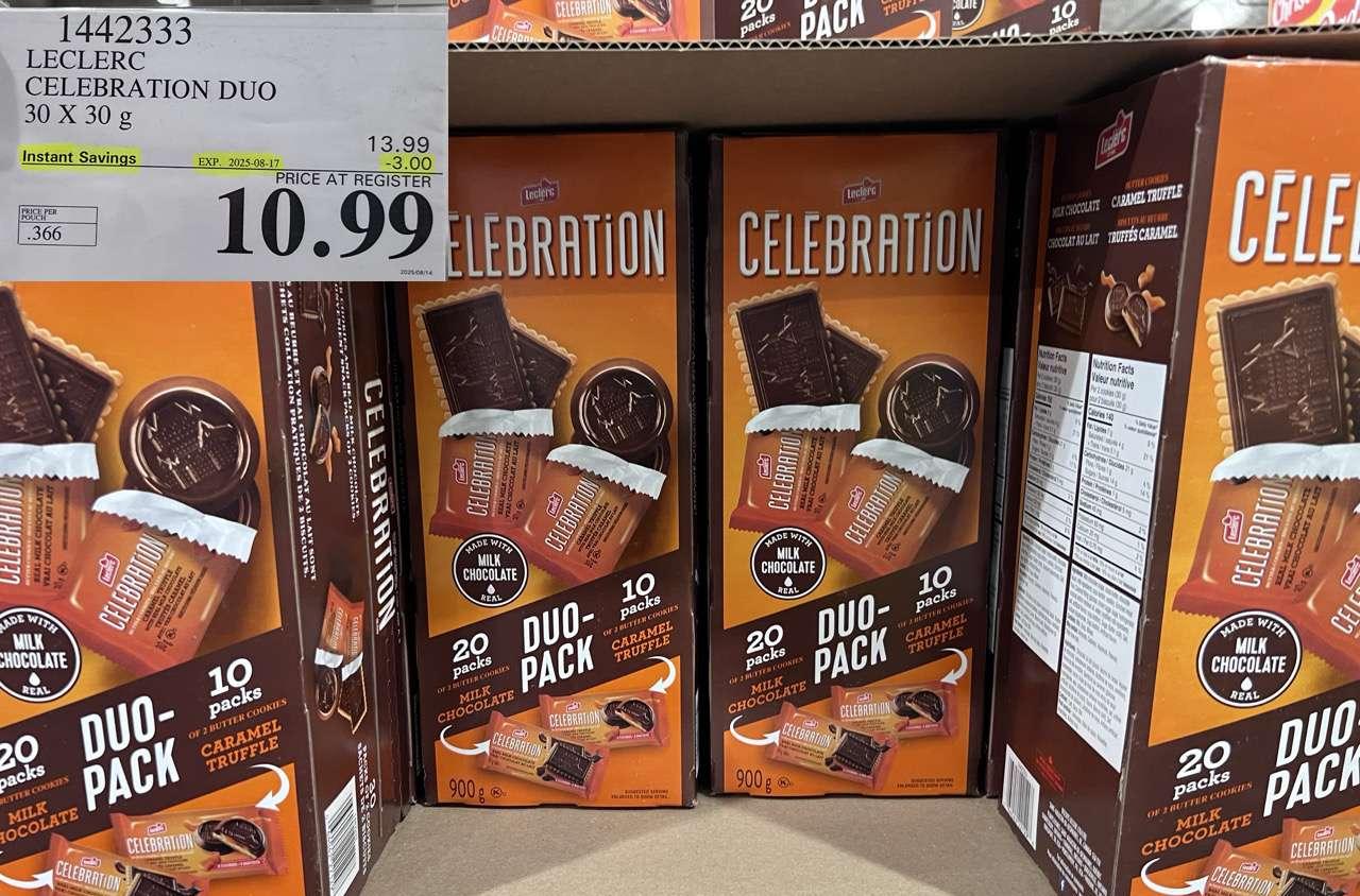 LECLERC CELEBRATION DUO 2 PACK 30 X 30 g at Costco