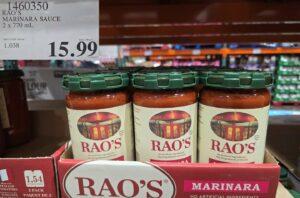 RAO'S MARINARA SAUCE 2 x 770mL at Costco