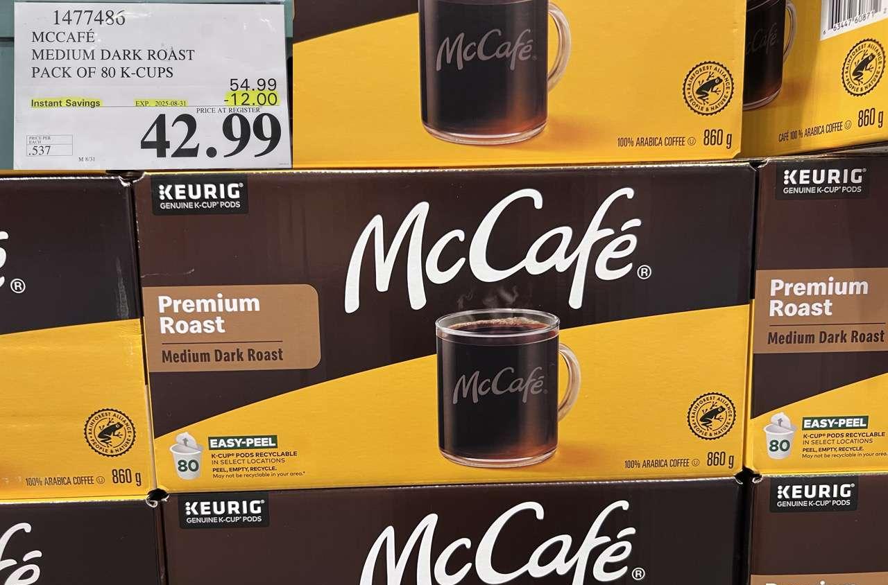MCCAFE MEDIUM ROAST K-CUPS 80 COUNT at Costco