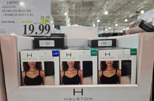 HALSTON SEAMLESS BRAS 2PK +WOMENS SIZES S-XL at Costco