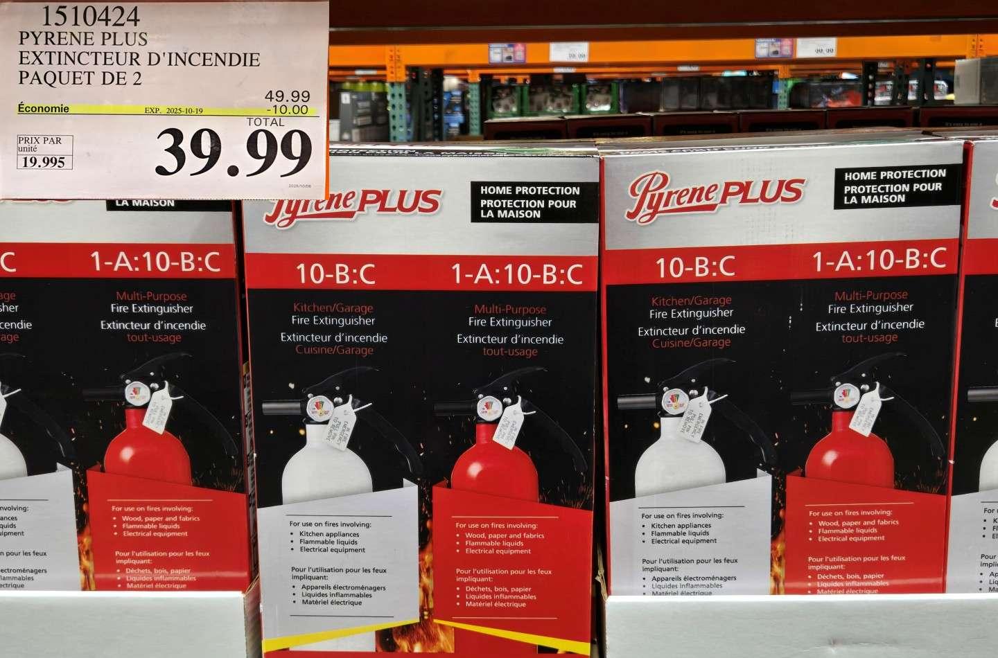 PYRENE PLUS EXTINCTEUR D'INCENDIE PAQUET DE 2 at Costco