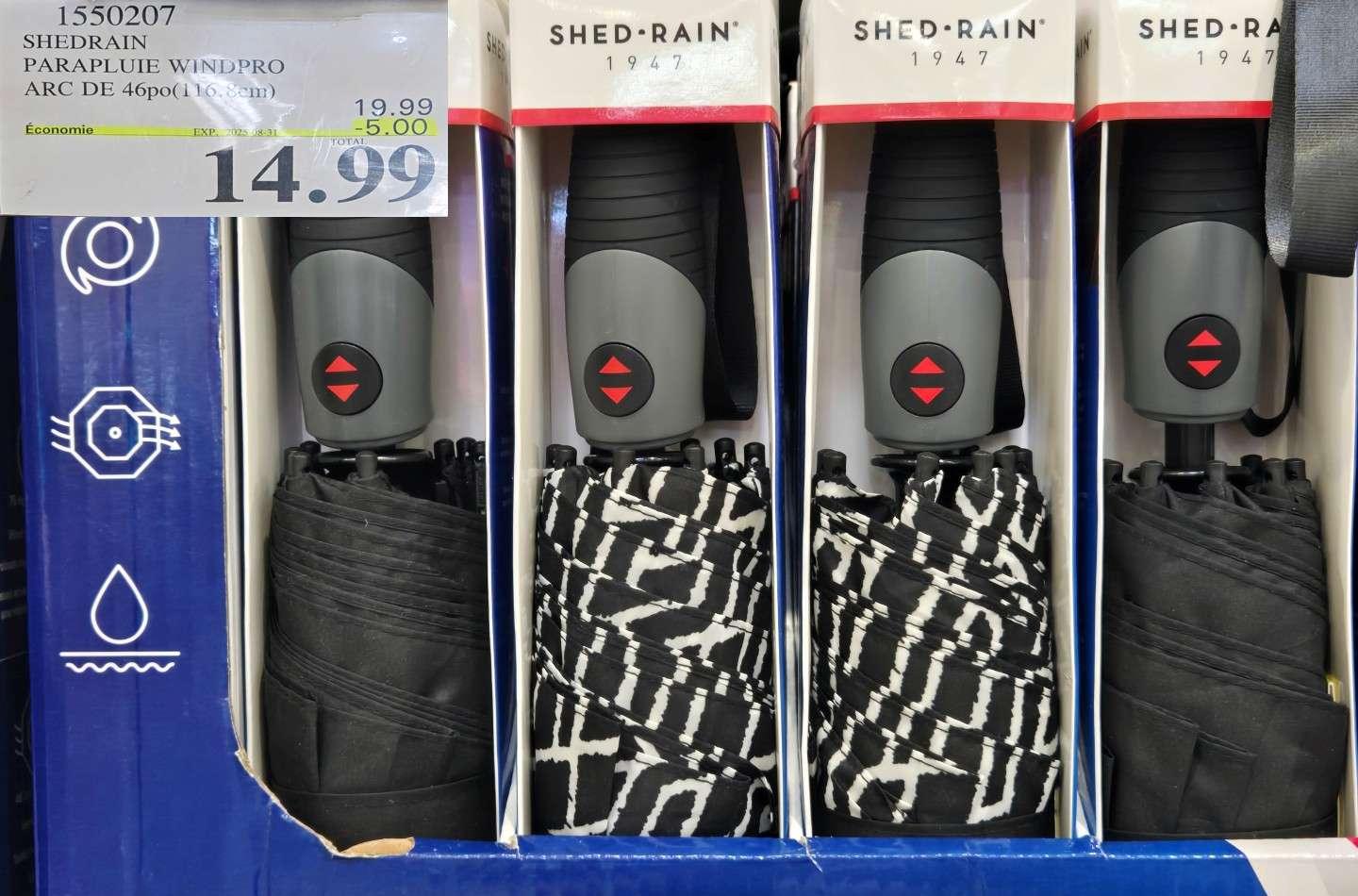 SHEDRAIN PARAPLUIE WINDPRO ARC DE 46po(1 16.8cm) at Costco