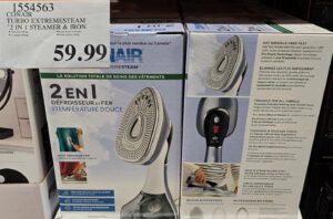 CONAIR TURBO EXTREMESTEAM 2 IN 1 STEAMER & IRON at Costco
