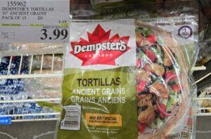 DEMPSTER'S TORTILLAS 10" ANCIENT GRAINS 915 G 15 PACK at Costco