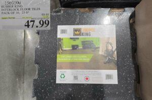 RUBBER KING INTERLOCK FLOOR TILES PACK OF 10 23FT2 - Costco Canada deal - Save $12.00 - Home and Kitchen
