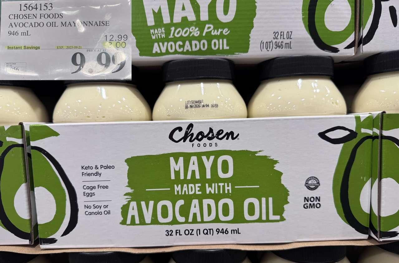 CHOSEN FOODS AVOCADO OIL MAYONNAISE 946 mL at Costco