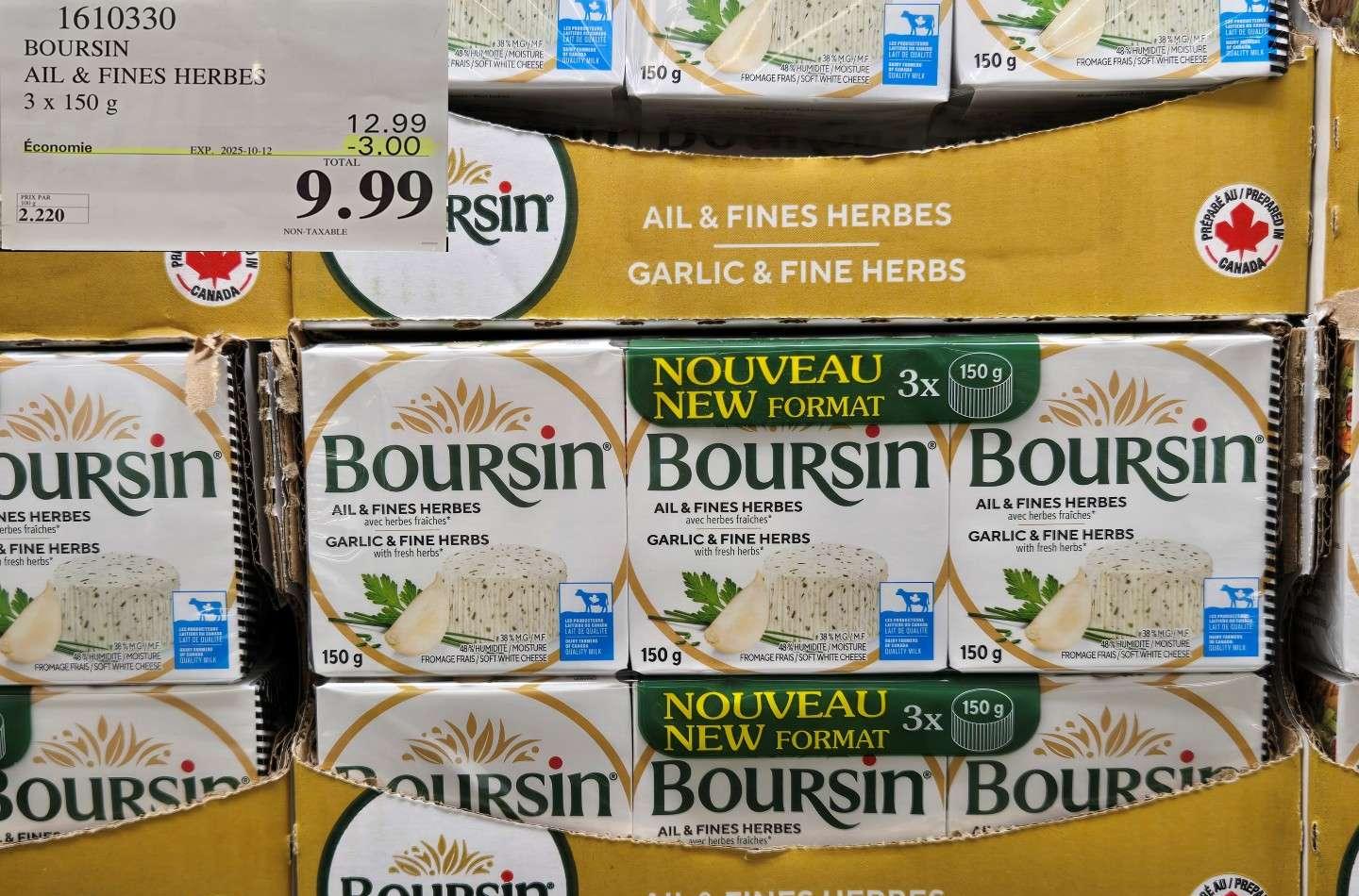 30 BOURSIN AIL & FINES HERBE3 NON-TAXABLE at Costco