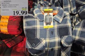 REALTREE SHERPA LINED JACKET MENS SIZES S-XXL at Costco