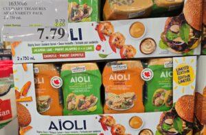 CULINARY TREASURES AIOLI VARIETY PACK 2 x 750 mL at Costco