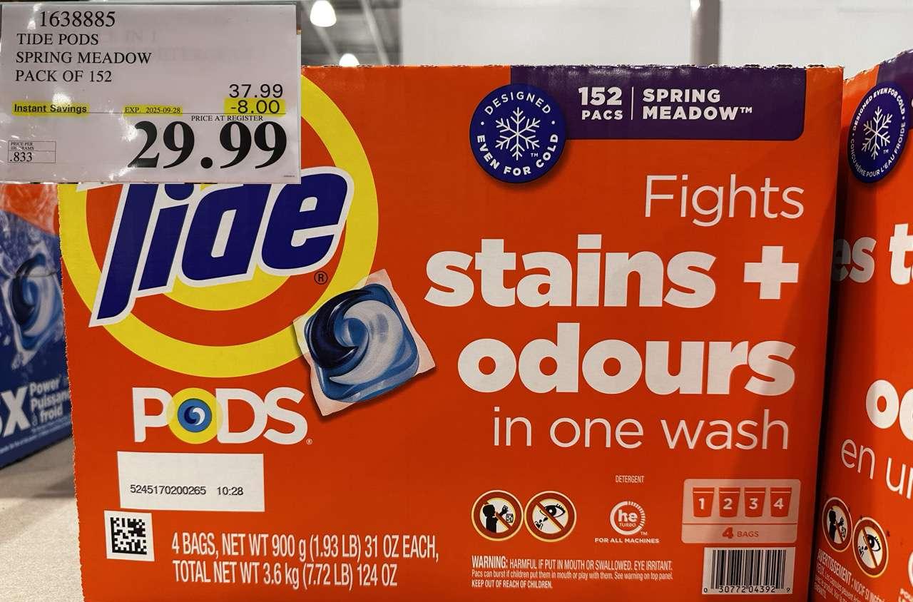TIDE PODS SINGLE DOSE LAUNDRY 152 PACS at Costco