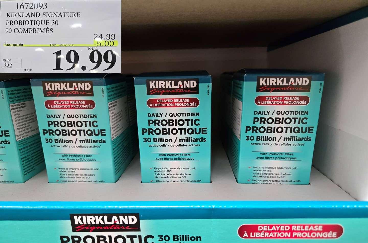 KIRKLAND SIGNATURE PROBIOTIQUE     90 COMPRIME at Costco